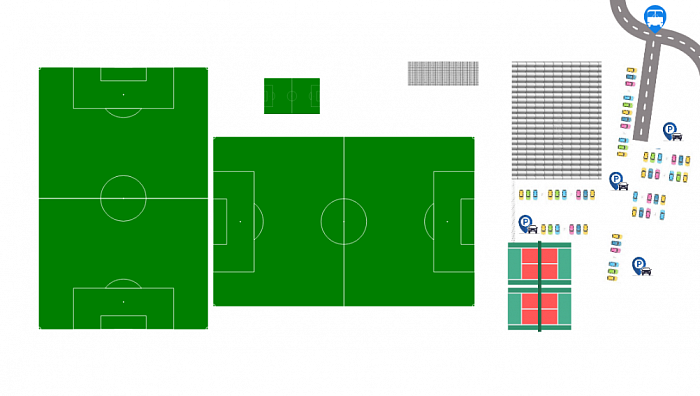 Plan du stade de Briollay